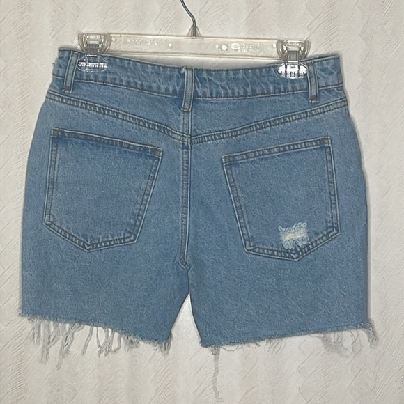 Edikted Light Blue Jean Shorts - Picture 5 of 7